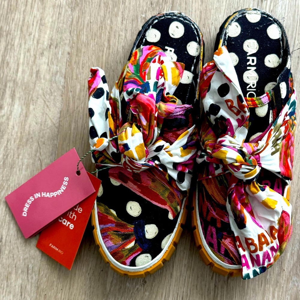 FARM Rio BANANATIC MULE SNEAKER WITH BOW.
